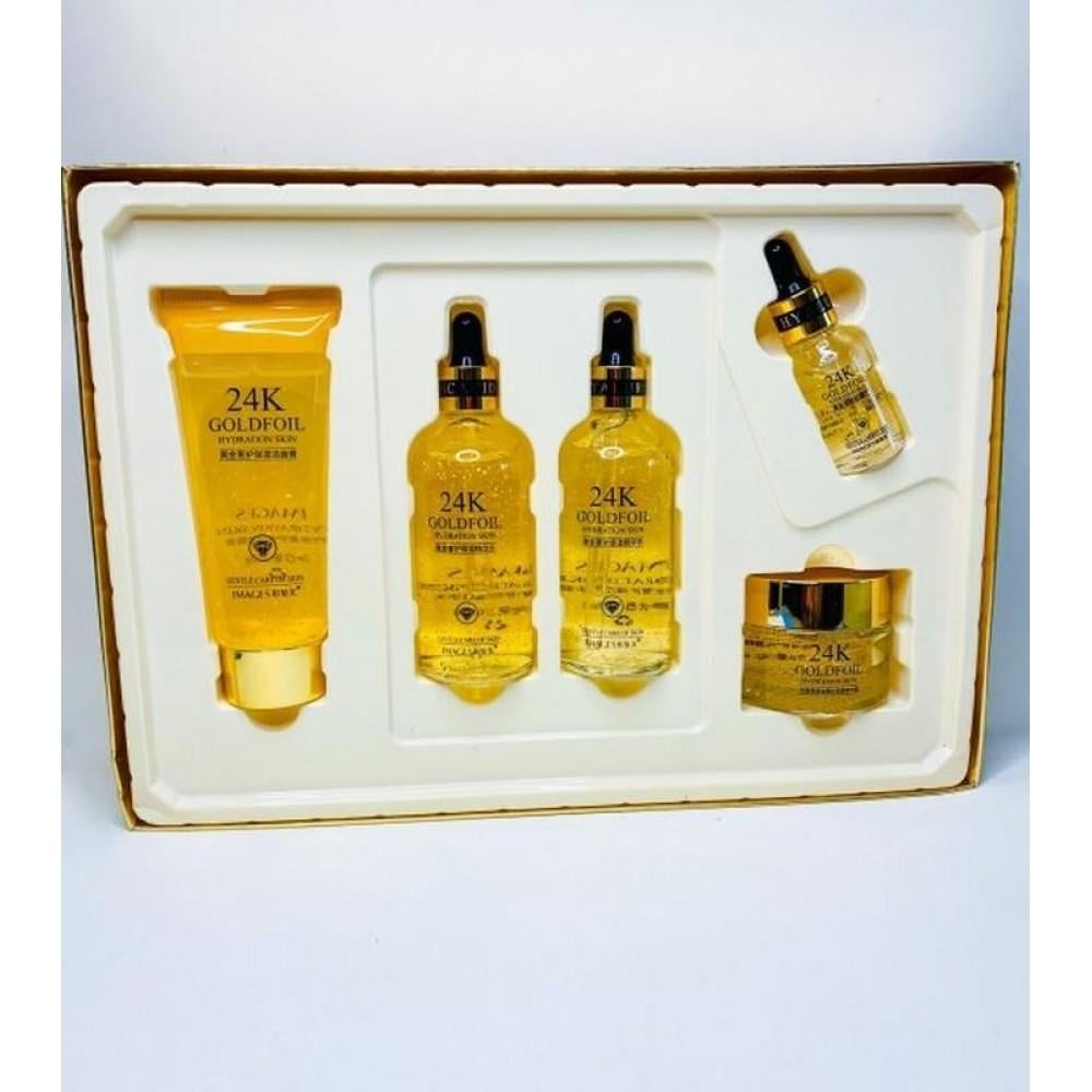 ゴールド美品24KGPティーセット5客 ᐉ Набор подарочный Images 24к Golden Luxury Moisturizing Five