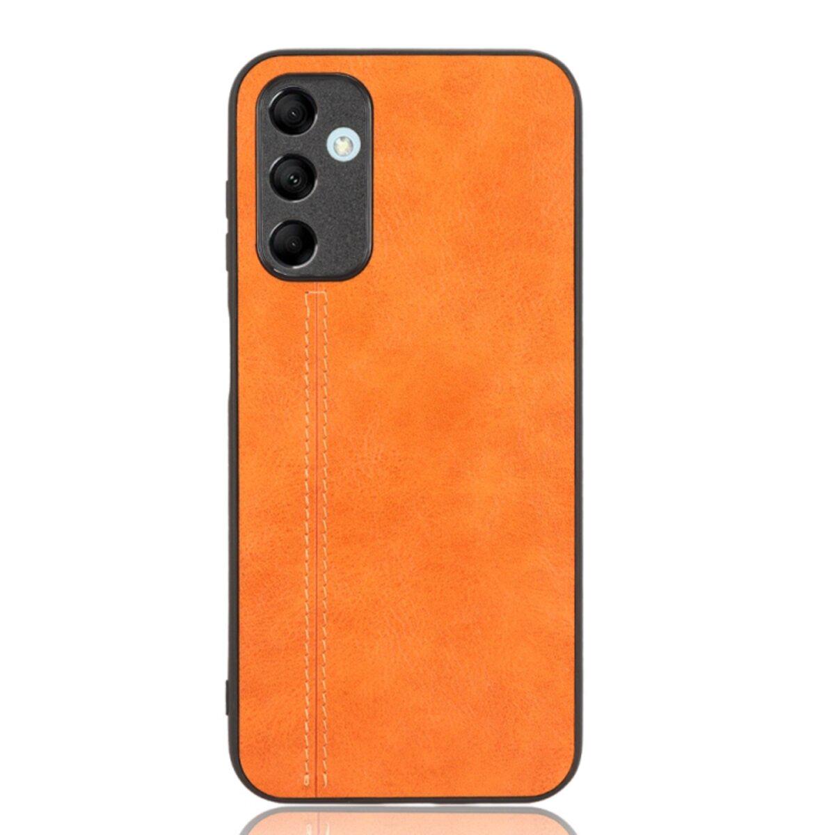 Противоударный чехол для Samsung Galaxy A14 5G Cosmiс Leather Case Orange