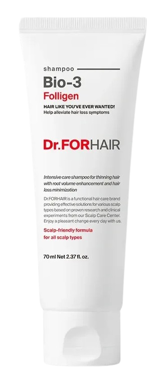 Шампунь против выпадения со стволовыми клетками Dr.FORHAIR Folligen BIO 3 Shampoo 70 мл