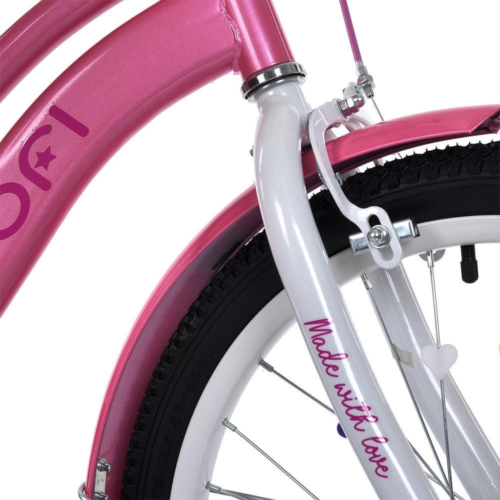 Велосипед для дівчинки PROF1 Wave 20" з багажником Рожевий - фото 4 Велосипед для дівчинки PROF1 Wave 20" з багажником Рожевий - фото 4