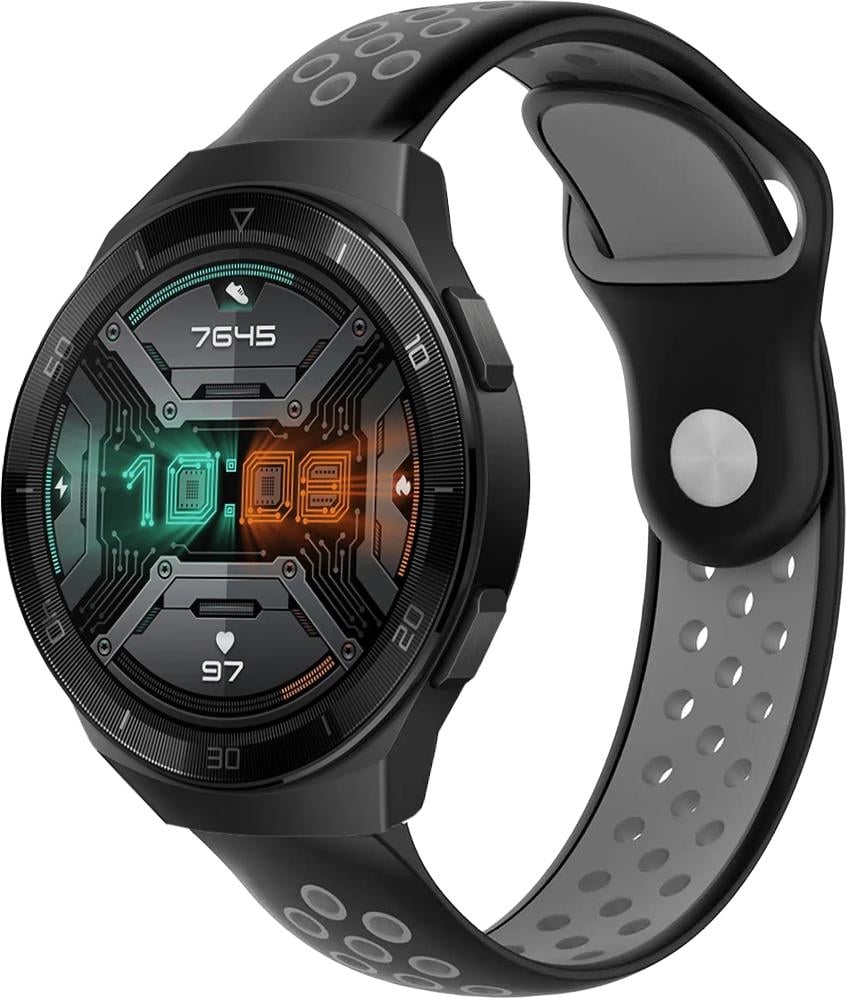 Ремешок Sport для Huawei Watch GT2e 46 мм 22 мм Black Grey (23046-53)