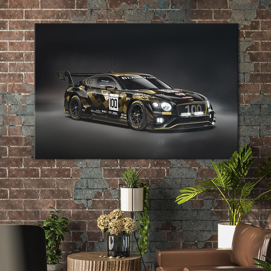 Картина на холсте Спортивный автомобиль Bentley Continental 51x34 см (1260-1)