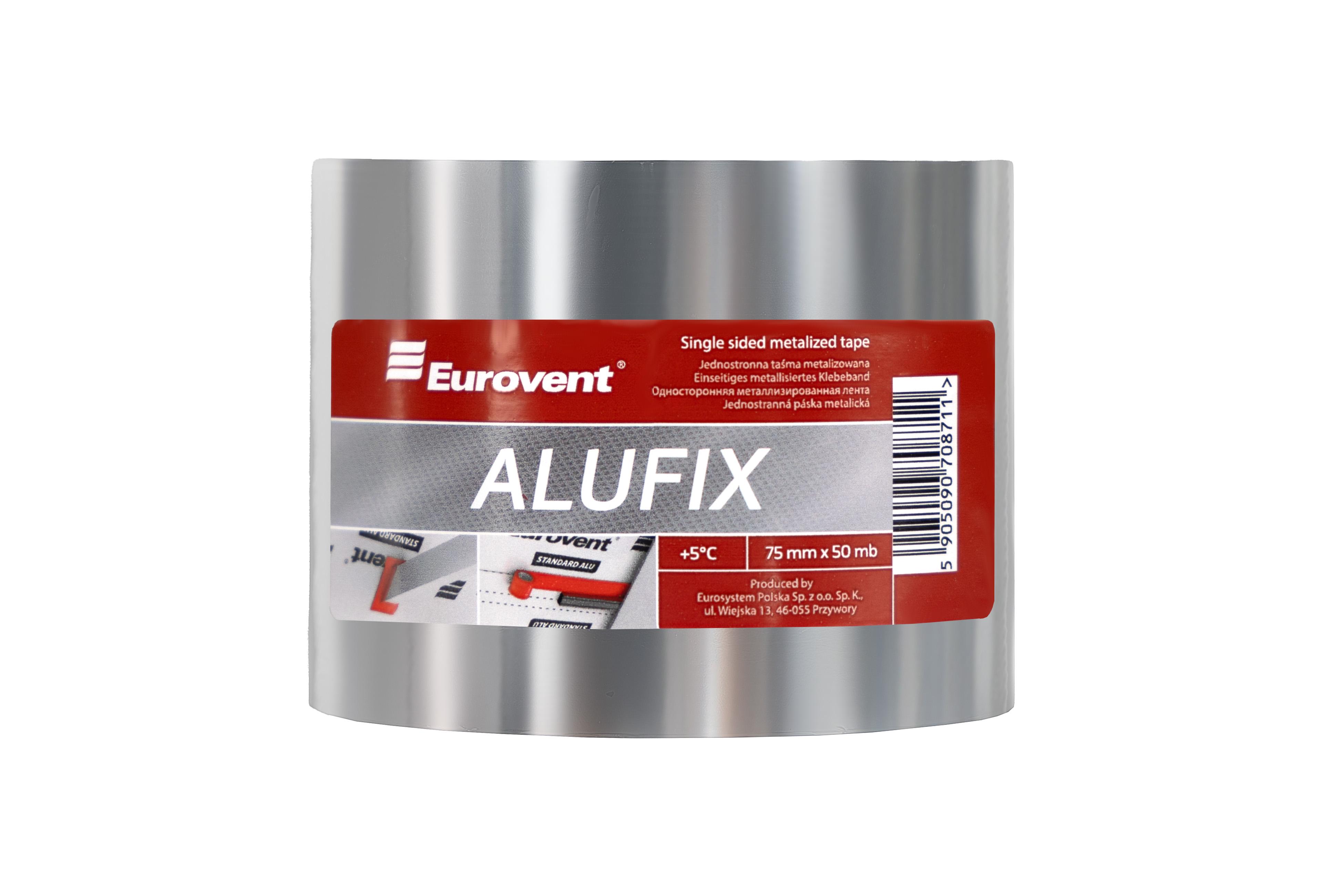 Лента алюминиевая для склеевания пароизоляции EUROVENT ALUFIX 75 мм 50 м (11534864) Лента алюминиевая для склеевания пароизоляции EUROVENT ALUFIX 75 мм 50 м (11534864)