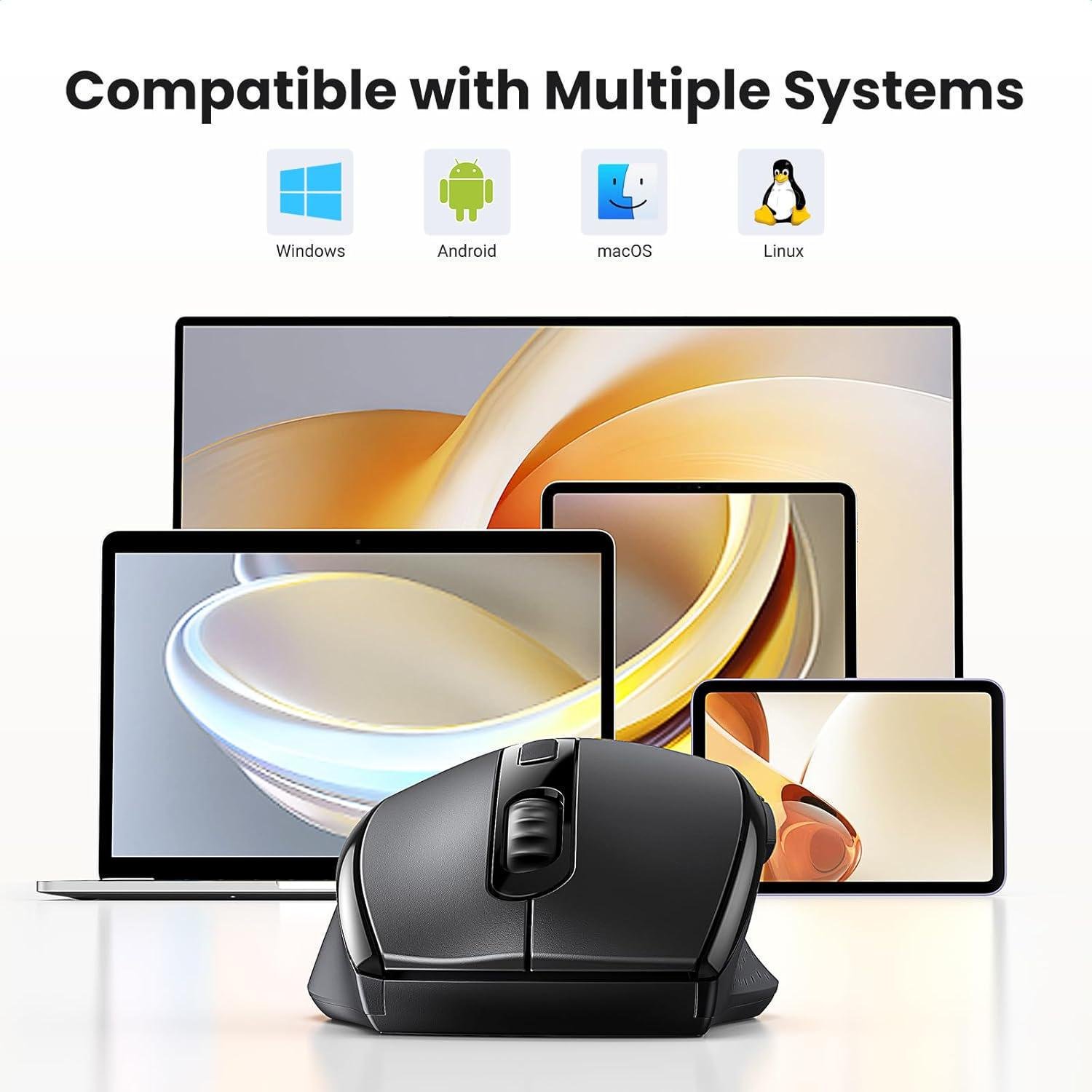 Мышь беспроводная UGREEN эргономичная 1600 DPI 2.4 ГГц Черный (45012) - фото 13 Мышь беспроводная UGREEN эргономичная 1600 DPI 2.4 ГГц Черный (45012) - фото 13