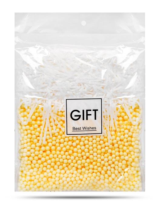 Декоративный пенопластовый наполнитель и бумага для подарочных коробок 40 г Yellow (22091880)