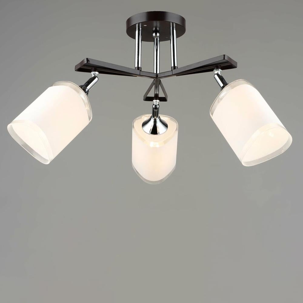 Люстра потолочная Light House SRS-19993/3 COFFEE/CR Кофейный/Хром