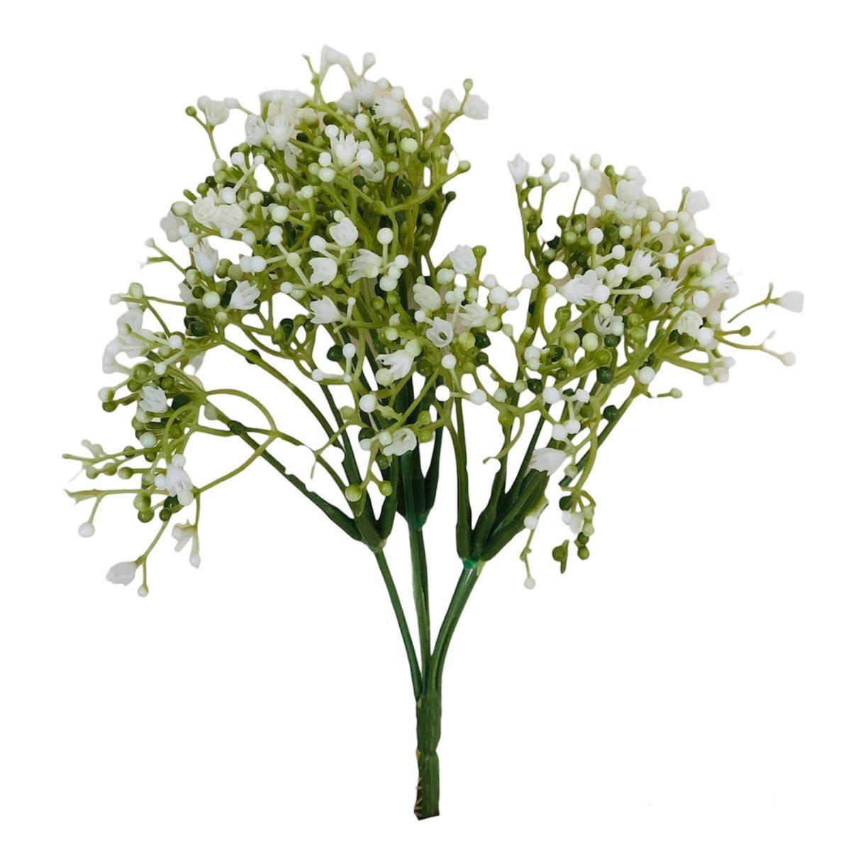 Искусственный гипсофил букет мини пластик 23 см Белый - фото 3 Искусственный гипсофил букет мини пластик 23 см Белый - фото 3