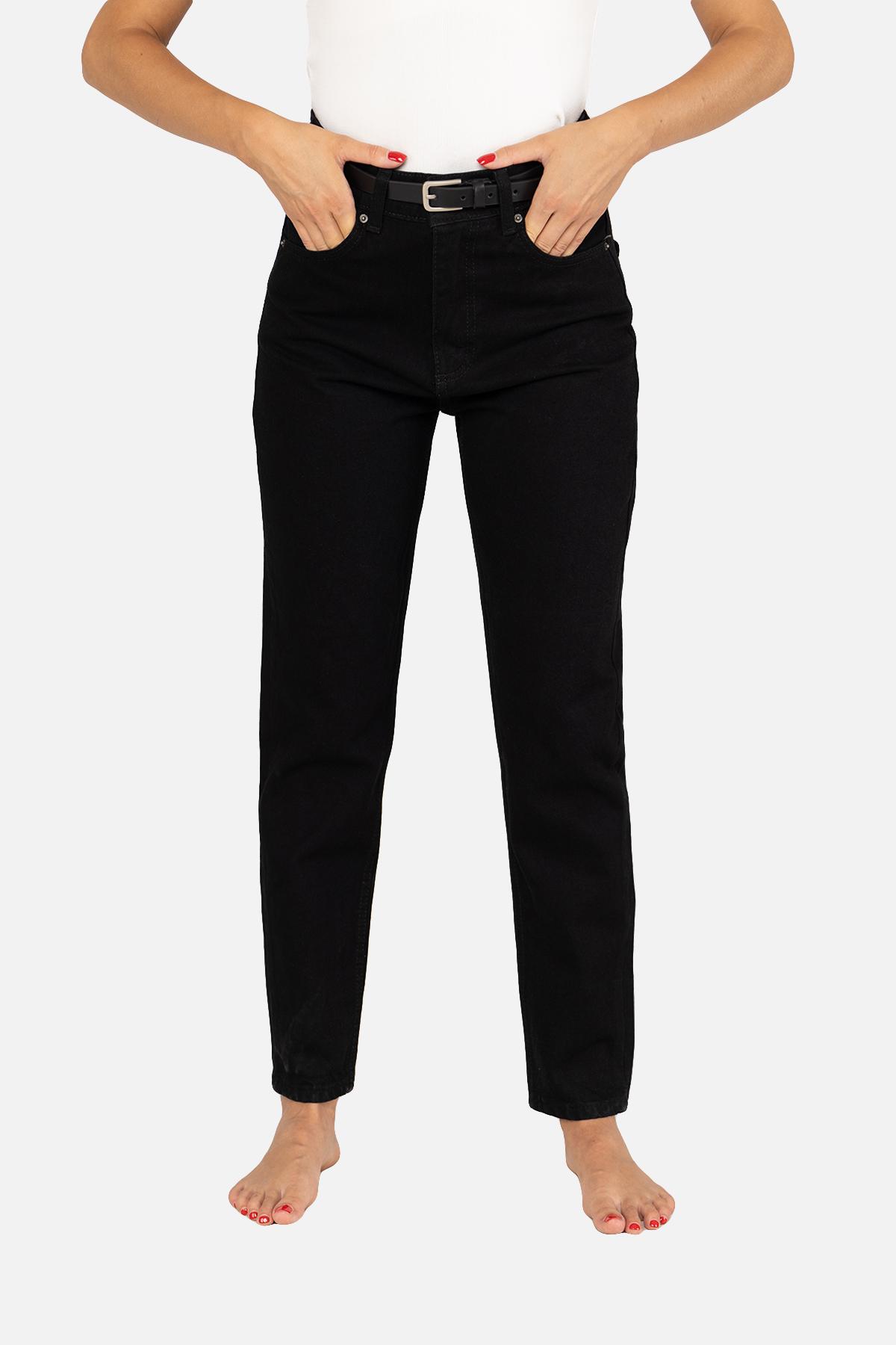 Джинсы женские Mom ЦБ-00255791 р. 46 Черный (SKT001008288) - фото 2 Джинсы женские Mom ЦБ-00255791 р. 46 Черный (SKT001008288) - фото 2