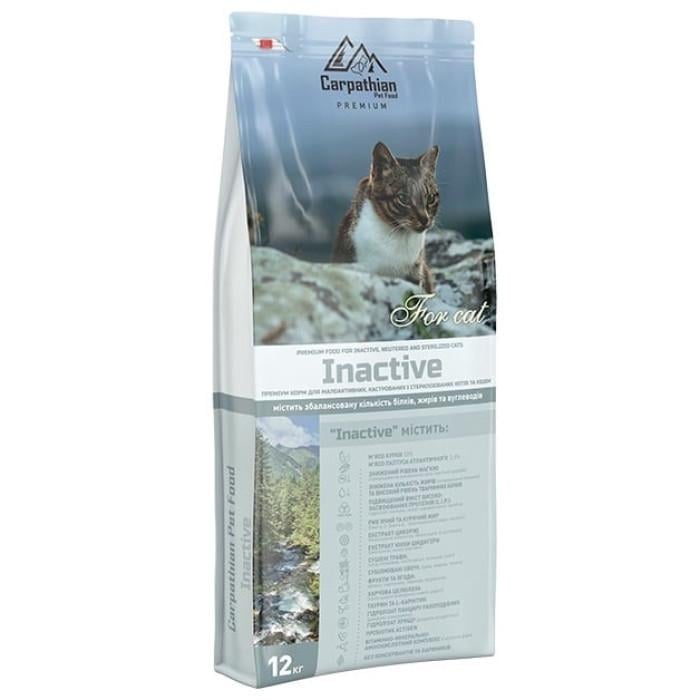 Корм сухий для малоактивних кастрованих та стерелізованих кішок Carpathian Pet Food Cat Inactive 12 кг (A-009846)