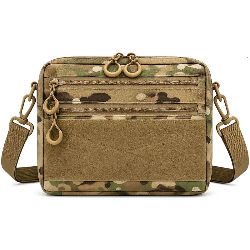 Сумка мужская Cordura 1760 Multicam через плечо патч-панель