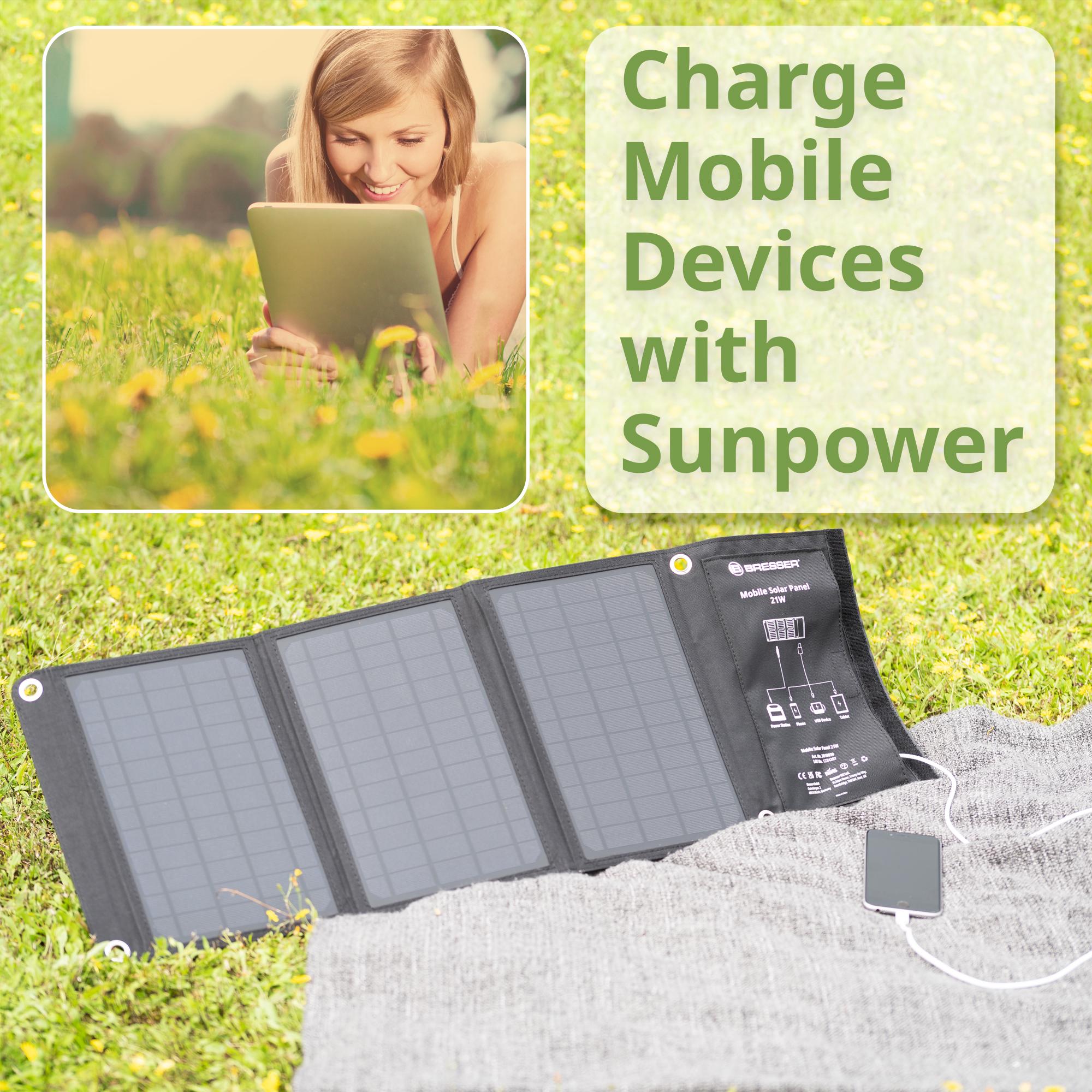 Сонячна панель Bresser Mobile Solar Charger USB DC 21 Вт (3810030) - фото 7