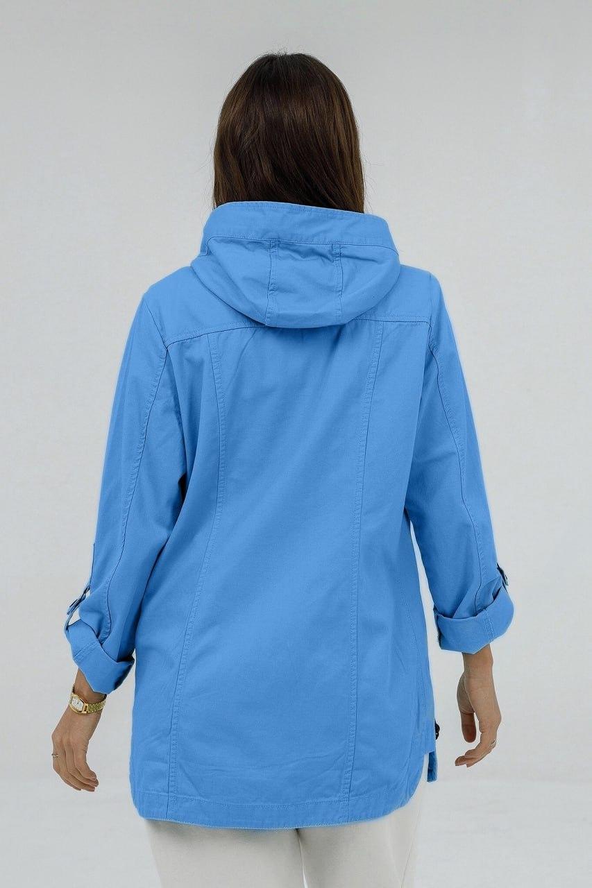 Вітровка жіноча 7XL Блакитний (349b/7XL) - фото 3 Вітровка жіноча 7XL Блакитний (349b/7XL) - фото 3