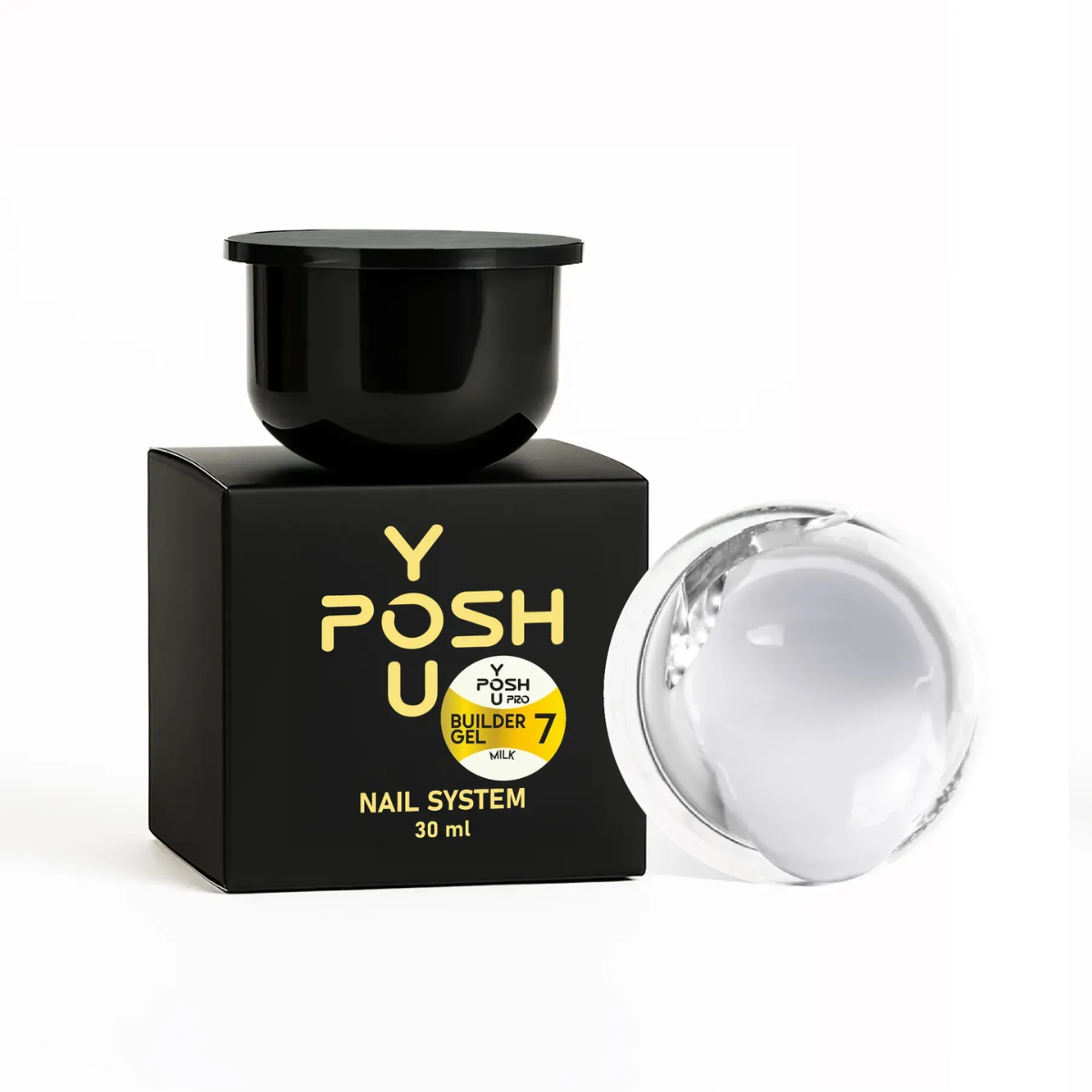 Білдер-гель для нарощування нігтів YouPOSH Refill Builder Gel рефіл 30 мл 07 Milk Молочний (13353891)