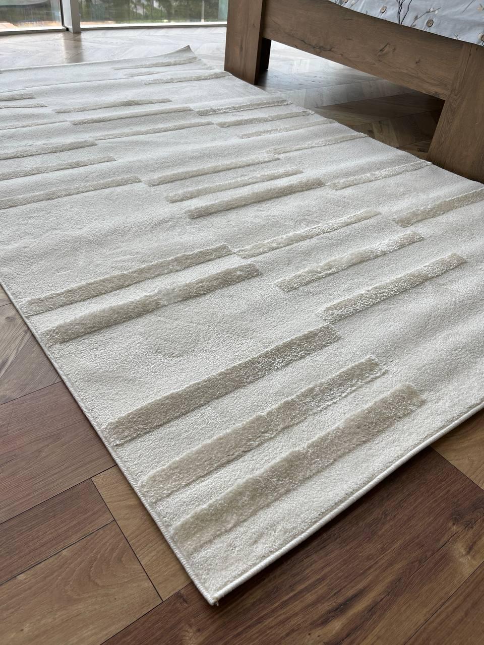 Ковер прямоугольный в светлых тонах 150х230 см Бежевый