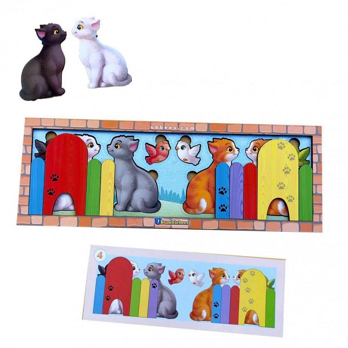 Настільна гра Ubumblebees Котики за парканом Різнокольоровий (SR-113-N-25)