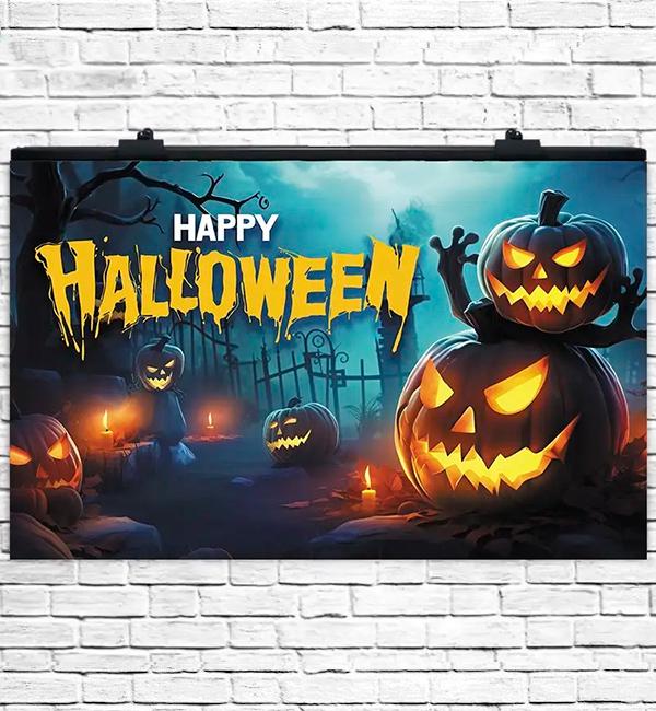 Праздничный плакат Halloween 75х120 см та тубус
