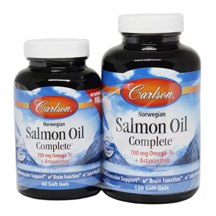 Лососевый жир Carlson Labs Salmon Oil Complete 180 желатиновых капсул (CL1834)