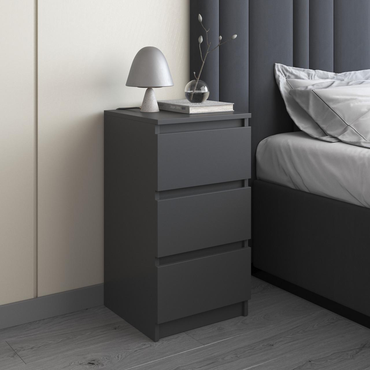 Тумба приліжкова Вайс R-30 400х400х760 мм Антрацит (30642544) - фото 1 Тумба приліжкова Вайс R-30 400х400х760 мм Антрацит (30642544) - фото 1