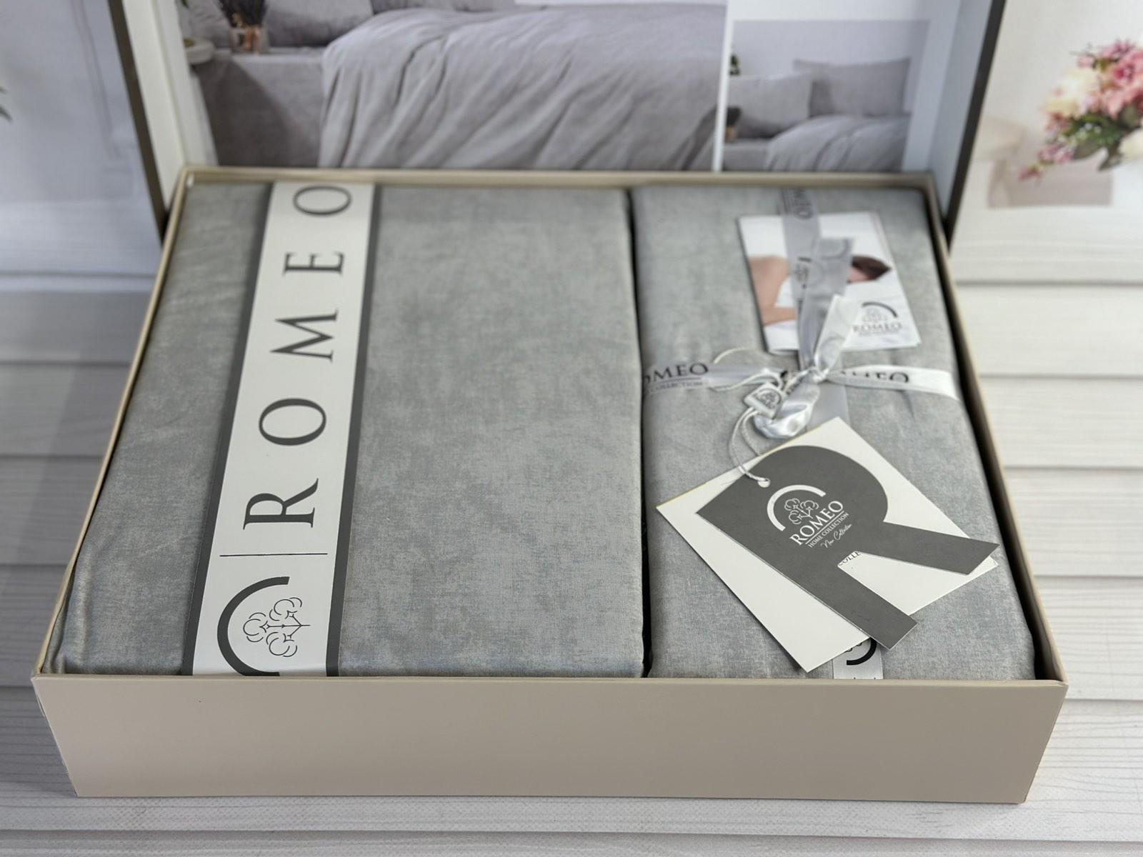 Комплект постільної білизни Yazen Бетон поплін Євро Сірий (Yazen1) - фото 2