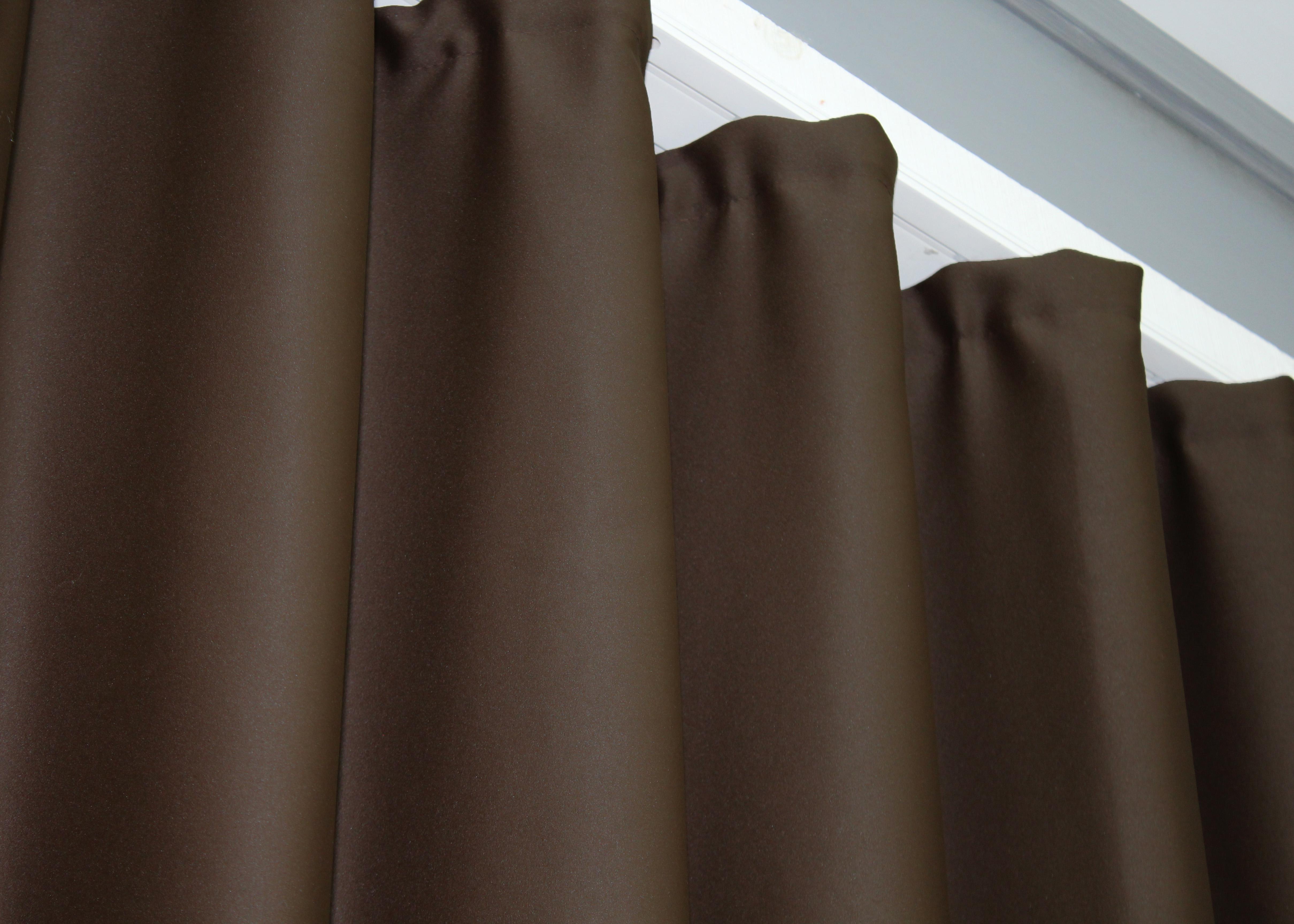 Комплект готовых штор VR-Textil Блэкаут Midnight №1677ш 100х290 см 2 шт. Коричневый (31-052) - фото 9 Комплект готовых штор VR-Textil Блэкаут Midnight №1677ш 100х290 см 2 шт. Коричневый (31-052) - фото 9