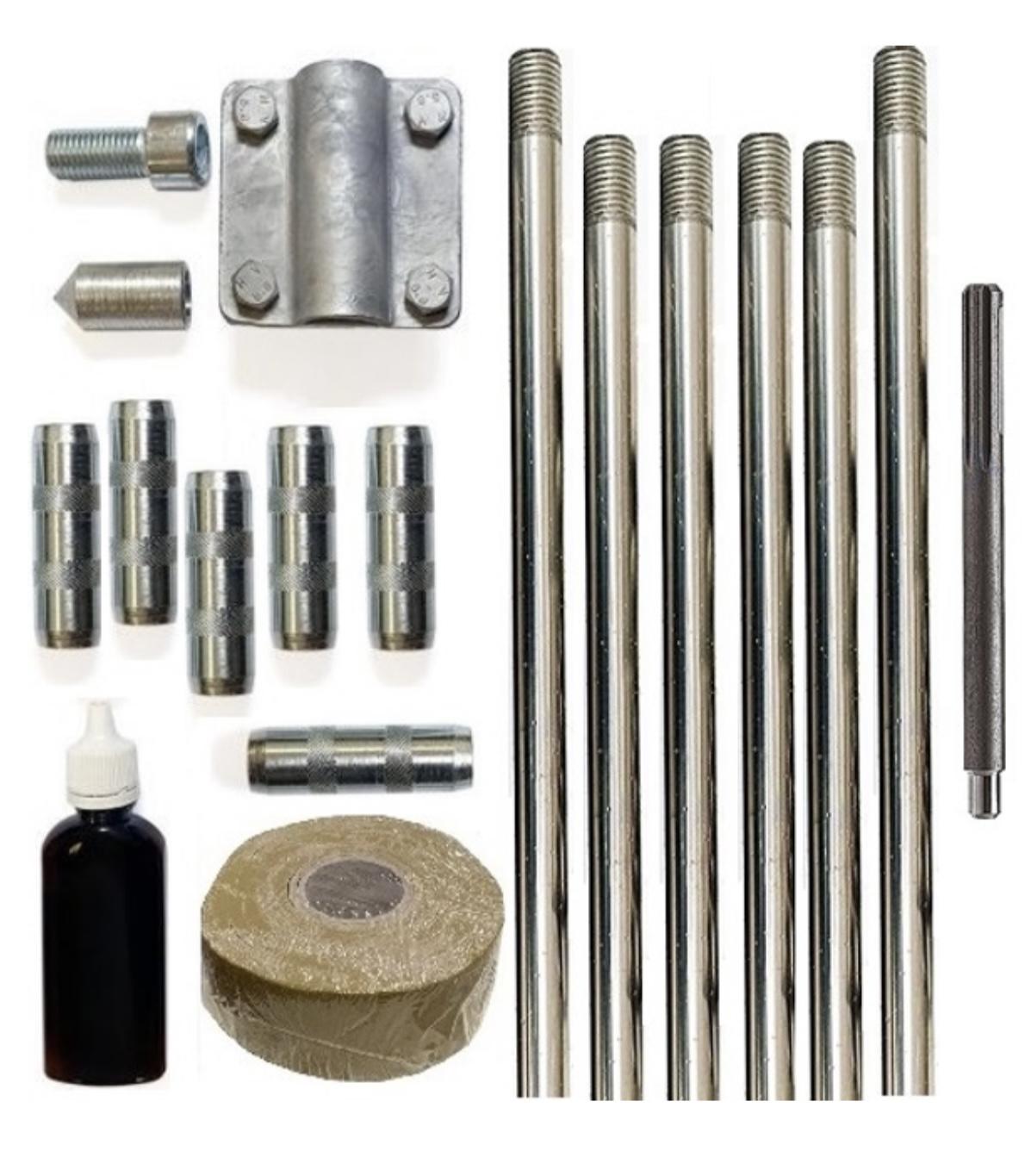 Комплект заземлення Self з нержавіючої сталі ø 16 9 м з ударною насадкою SDS-max (770077) Комплект заземлення Self з нержавіючої сталі ø 16 9 м з ударною насадкою SDS-max (770077)