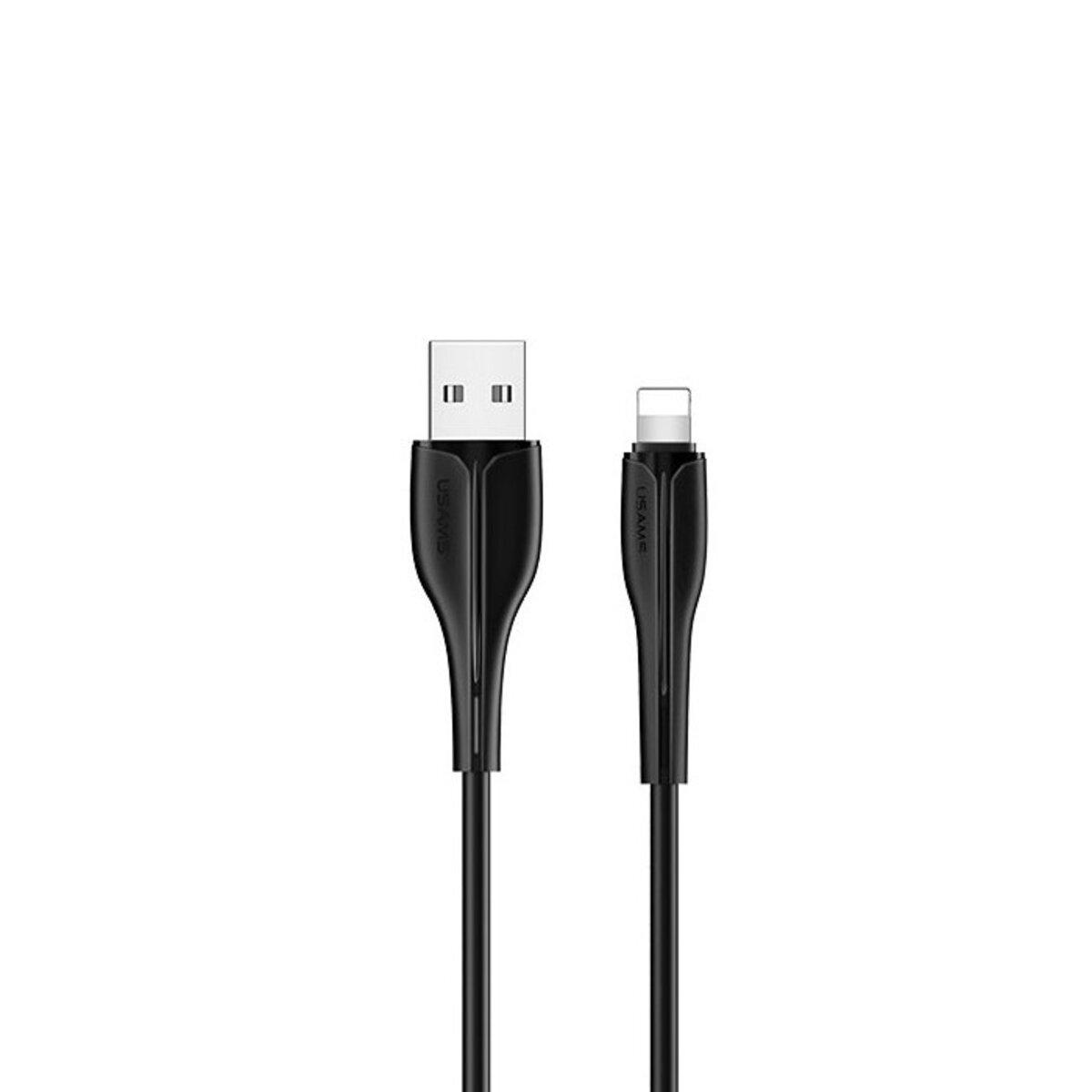 Кабель Usams US-SJ371 U38 USB to Lightning 1 м Black (SJ371USB01) - фото 1