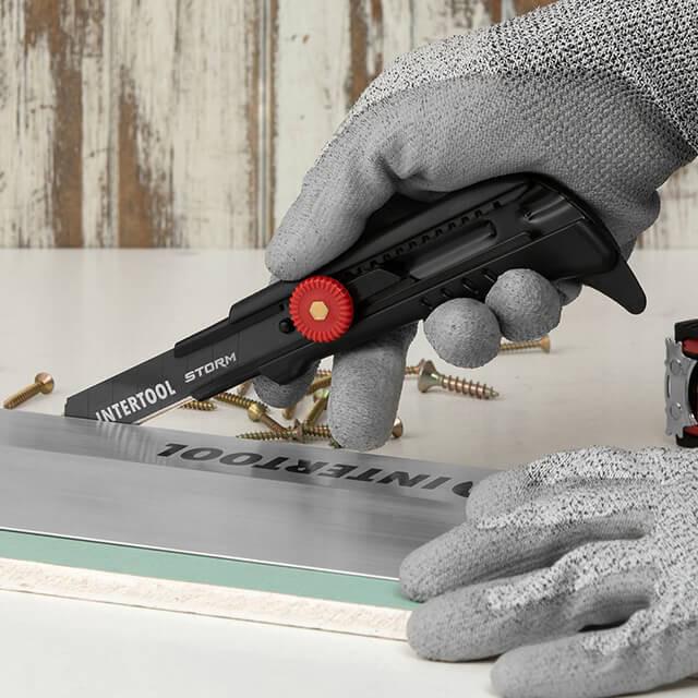 Ніж сегментний для лінолеуму Intertool HT-0539 18 мм (130096) - фото 10 Ніж сегментний для лінолеуму Intertool HT-0539 18 мм (130096) - фото 10