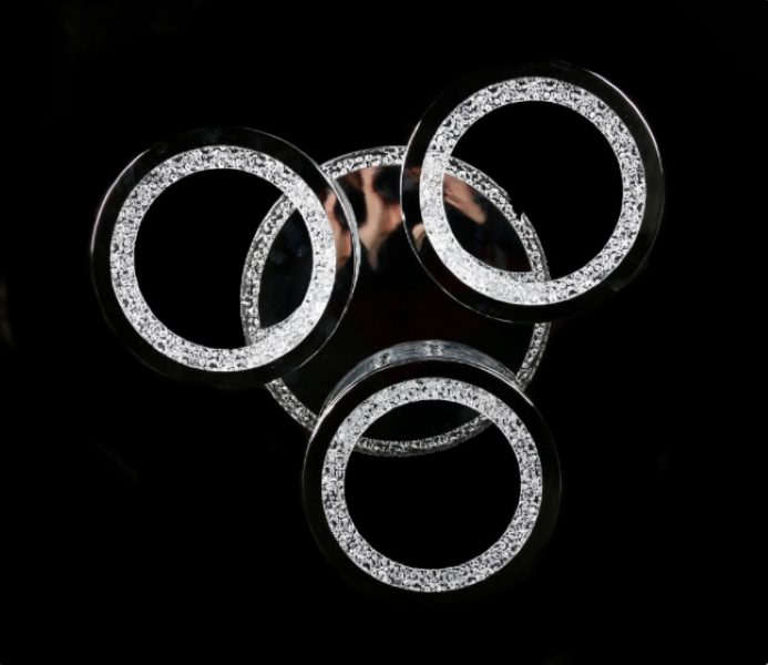 Светодиодная люстра LK39764/4/1 LED CR Белый/Хром (AN000804)