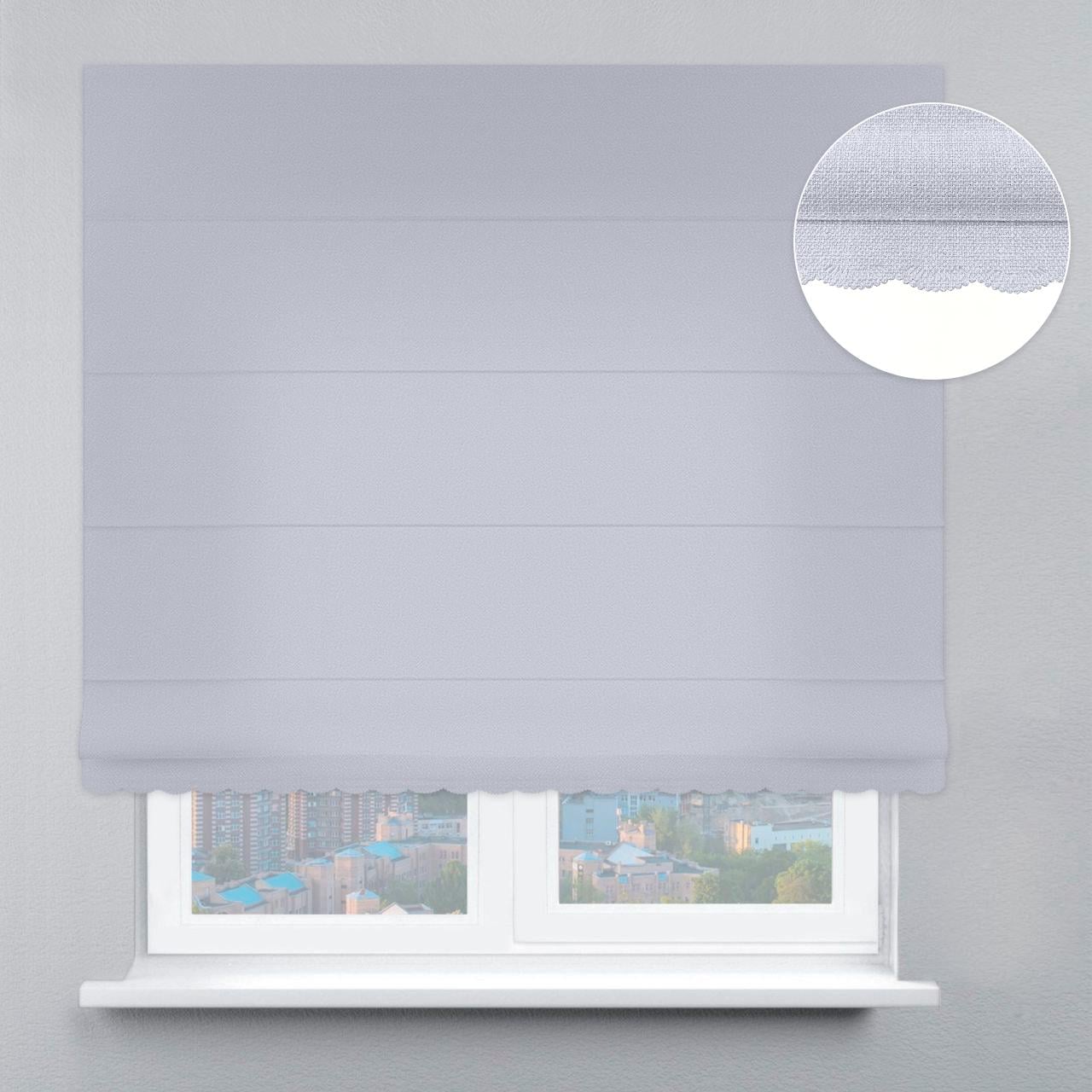 Римская штора софт люкс с ажуром 220х170 см Стальной