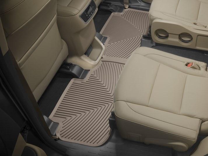 Ковер автомобильный задний резиновый WeatherTech W334TN Toyota Highlander 2014-2019 Бежевый (1185135580)