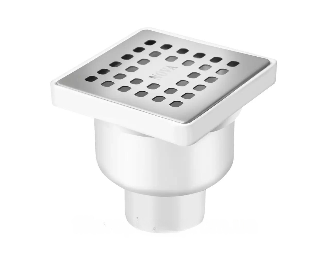 Трап прямой Nova 5066 нержавеющая сталь 10х10