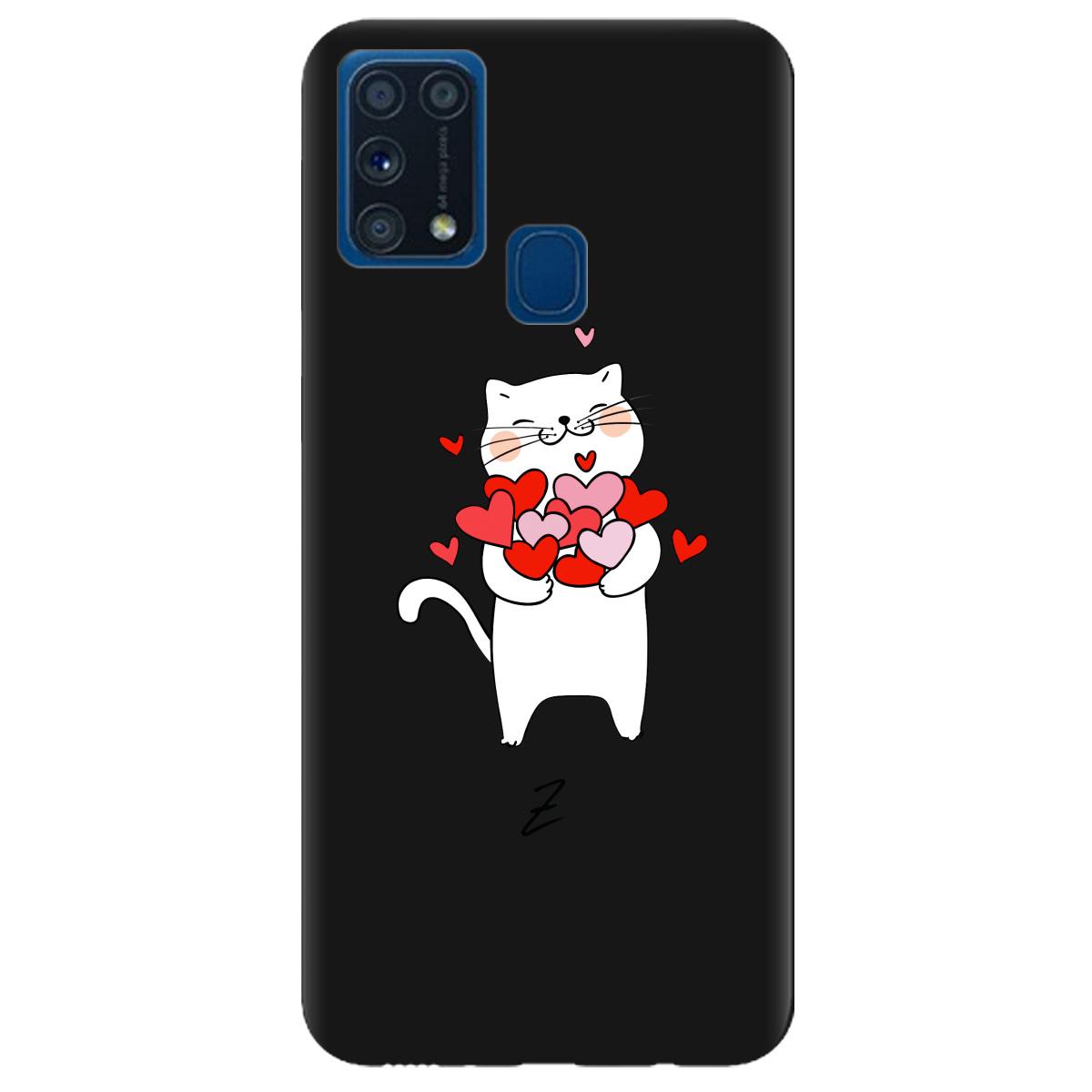 Силиконовый чехол Zorrov для Samsung Galaxy M31 - loving heart (14190050200099534)