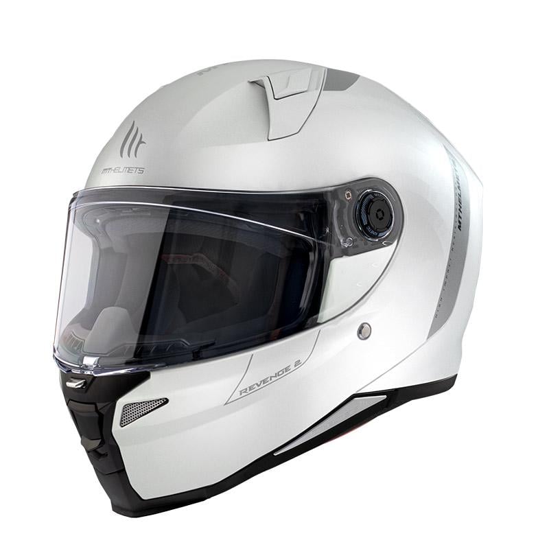 Мотошолом MT HELMETS Revenge 2 S Solid ECE2206 XS Gloss White (26651)