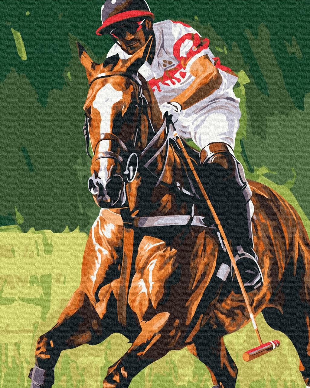 Картина за номерами BrushMe Гравець в поло BS54105 40x50 см (2316229736)