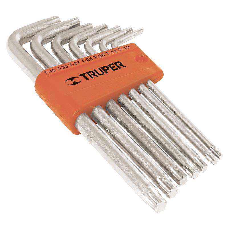 Набір ключів Torx подовжені у пластиковій касеті 7 шт. (torx-7l)