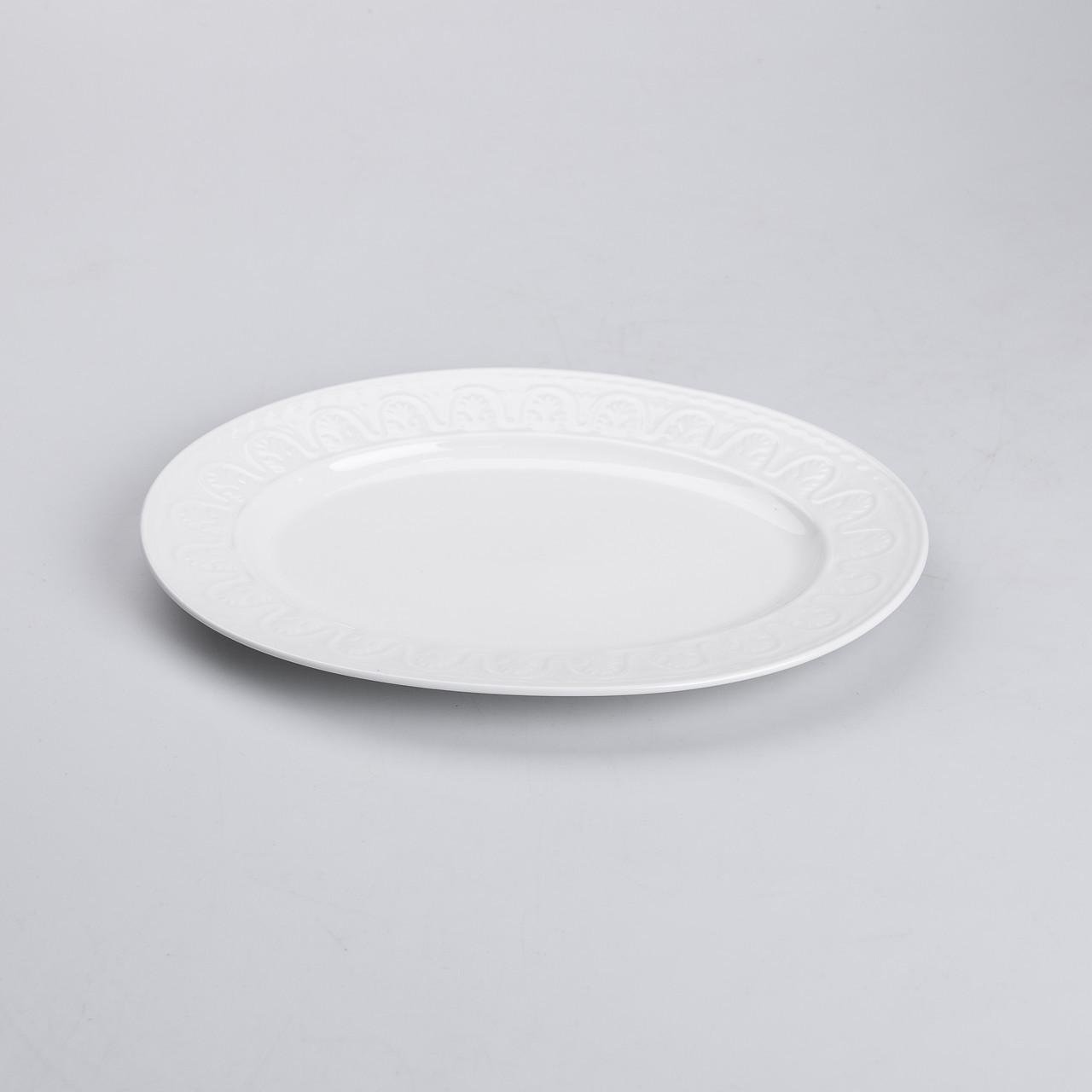 Столовий сервіз керамічний на 6 персон 39 предметів Білий - фото 9