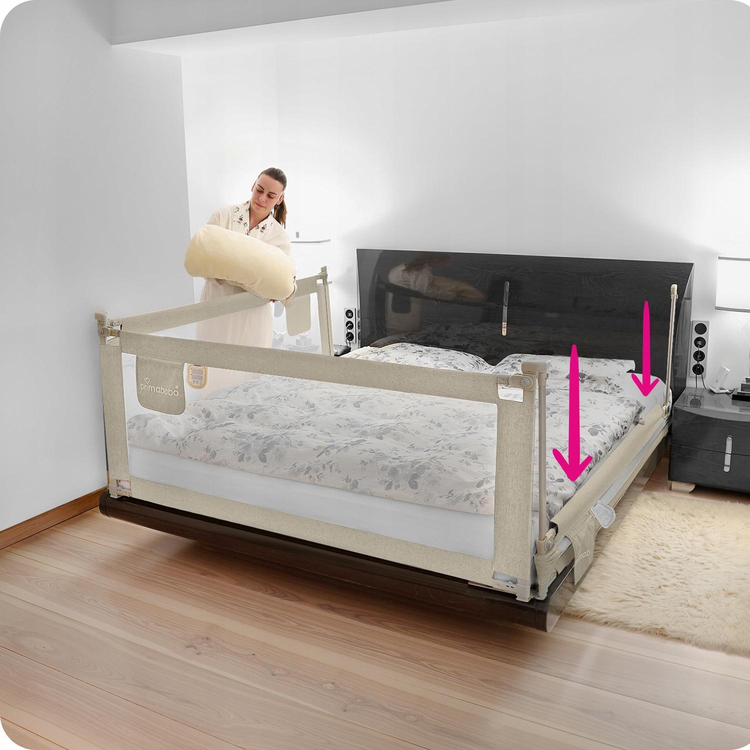 Бортик защитный для кровати Primabobo Classic 180 см Бежевый (BCL01_BE 180) - фото 7 Бортик защитный для кровати Primabobo Classic 180 см Бежевый (BCL01_BE 180) - фото 7