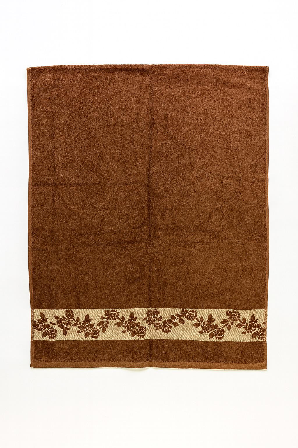 Полотенце махровое 70х140 см Коричневый (4728)