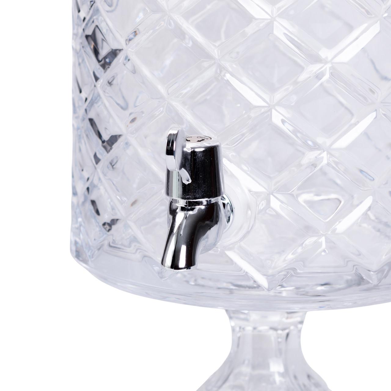 Лимонадниця зі скляним краном на підставці 39 см 4,5 л Прозорий (HP-19-3) - фото 4 Лимонадниця зі скляним краном на підставці 39 см 4,5 л Прозорий (HP-19-3) - фото 4