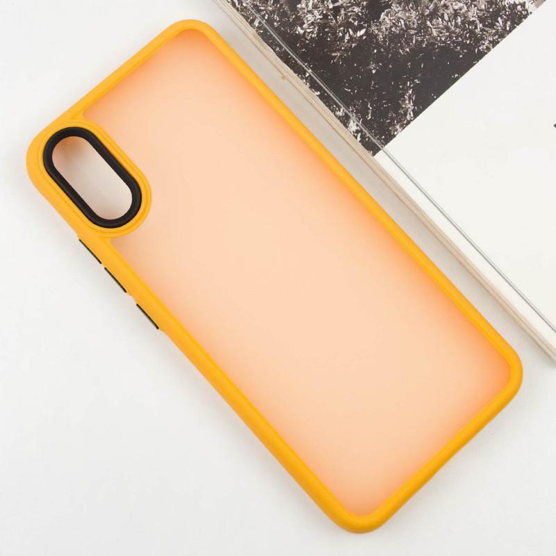 Противоударный чехол TPU+PC Lyon Frosted для Xiaomi Redmi 9A Orange - фото 2