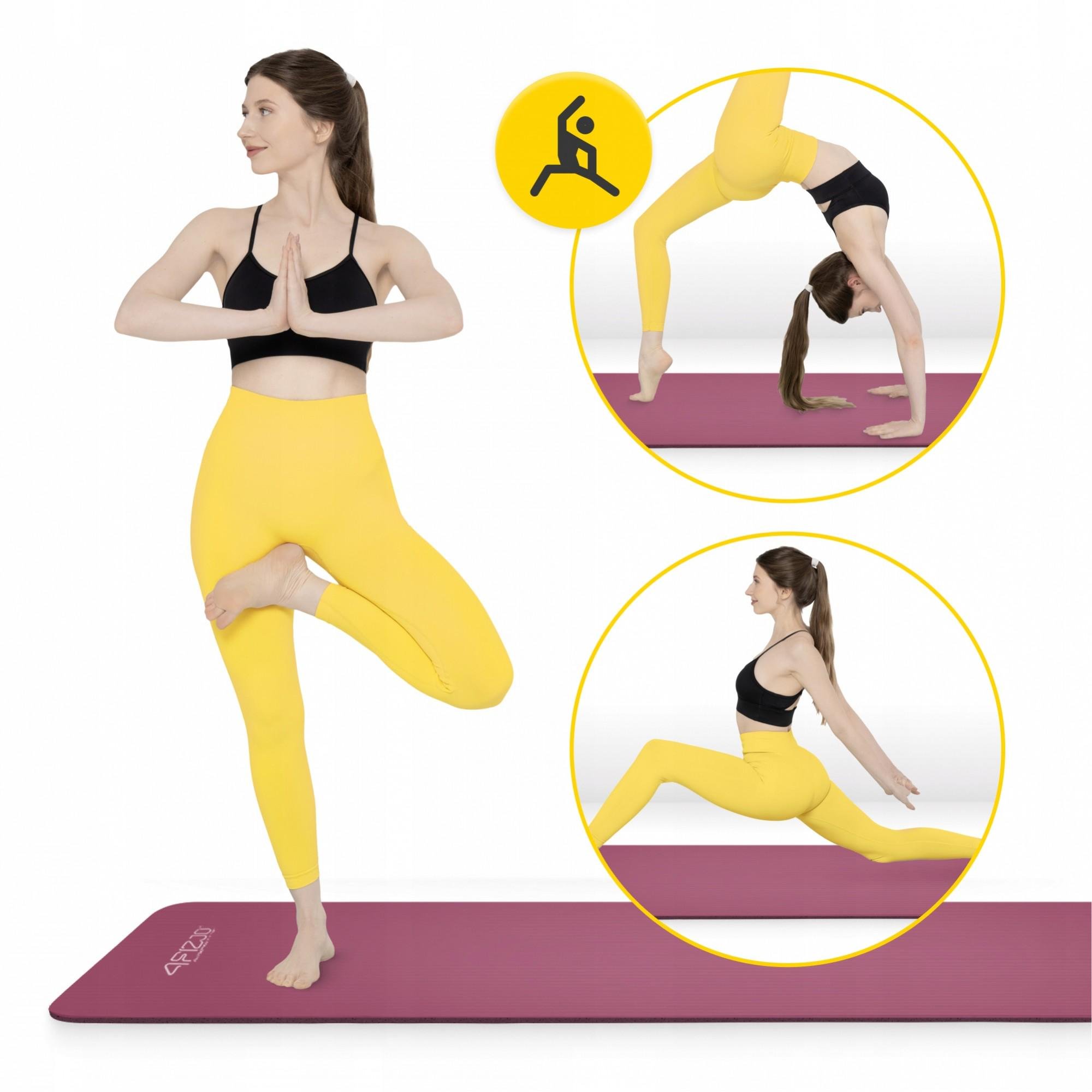 Коврик спортивный 4fizjo NBR 180x60x1,5 см Burgundy (P-5905973406710) - фото 5