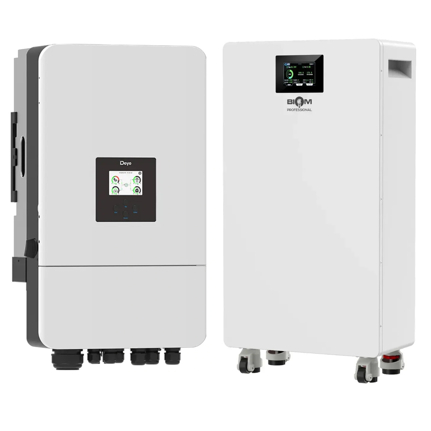Комплект автономного энергоснабжения Deye SUN-20K-SG05LP3-EU-SM2 20 кВт и Biom Professional BALFP-512314-V2 16 кВт·ч White Комплект автономного энергоснабжения Deye SUN-20K-SG05LP3-EU-SM2 20 кВт и Biom Professional BALFP-512314-V2 16 кВт·ч White