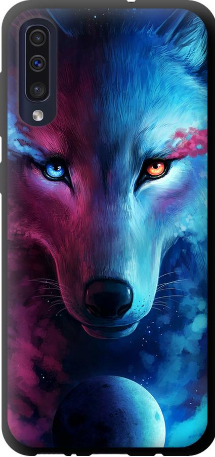 Чехол на Samsung Galaxy A30s A307F Арт-волк (3999b-1804-42517)