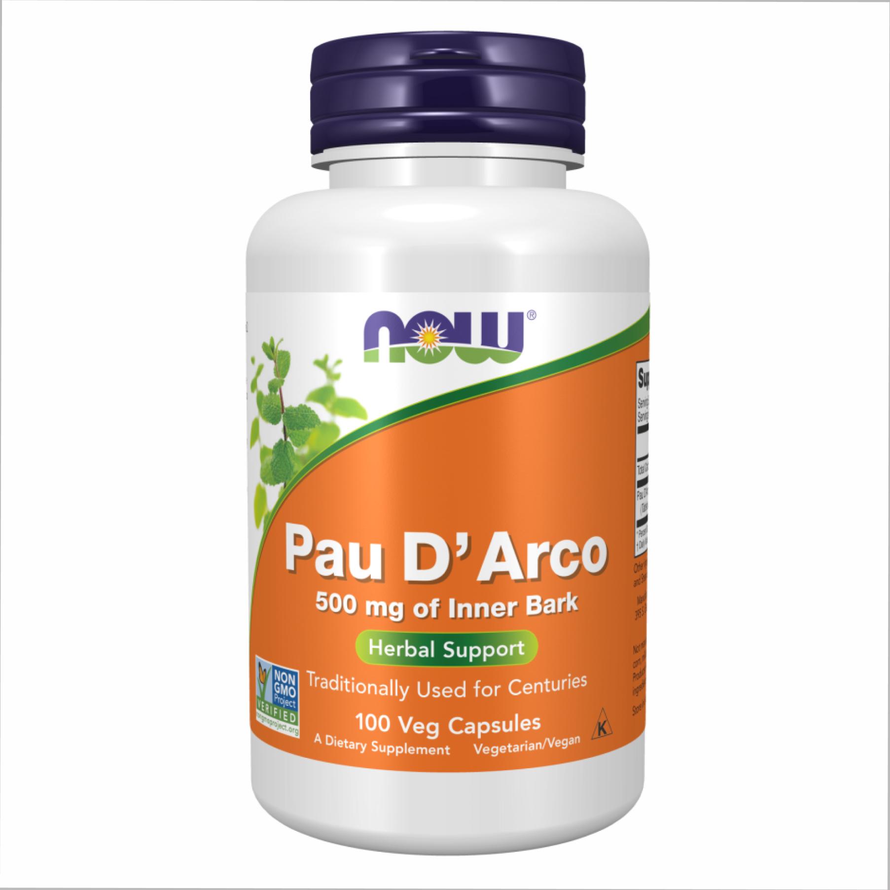 Натуральная добавка Pau D' Arco 500 mg 100 vcaps (2022-10-0973)