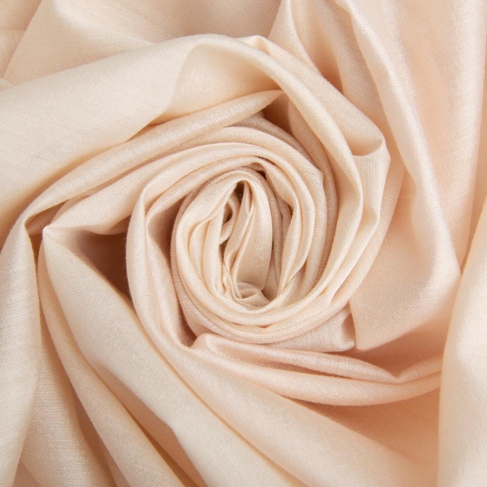 Ткань платечная Жемчужина 82 гр/м2 150 см вискоза для платьев/блуз/аксессуаров Светло-бежевый
