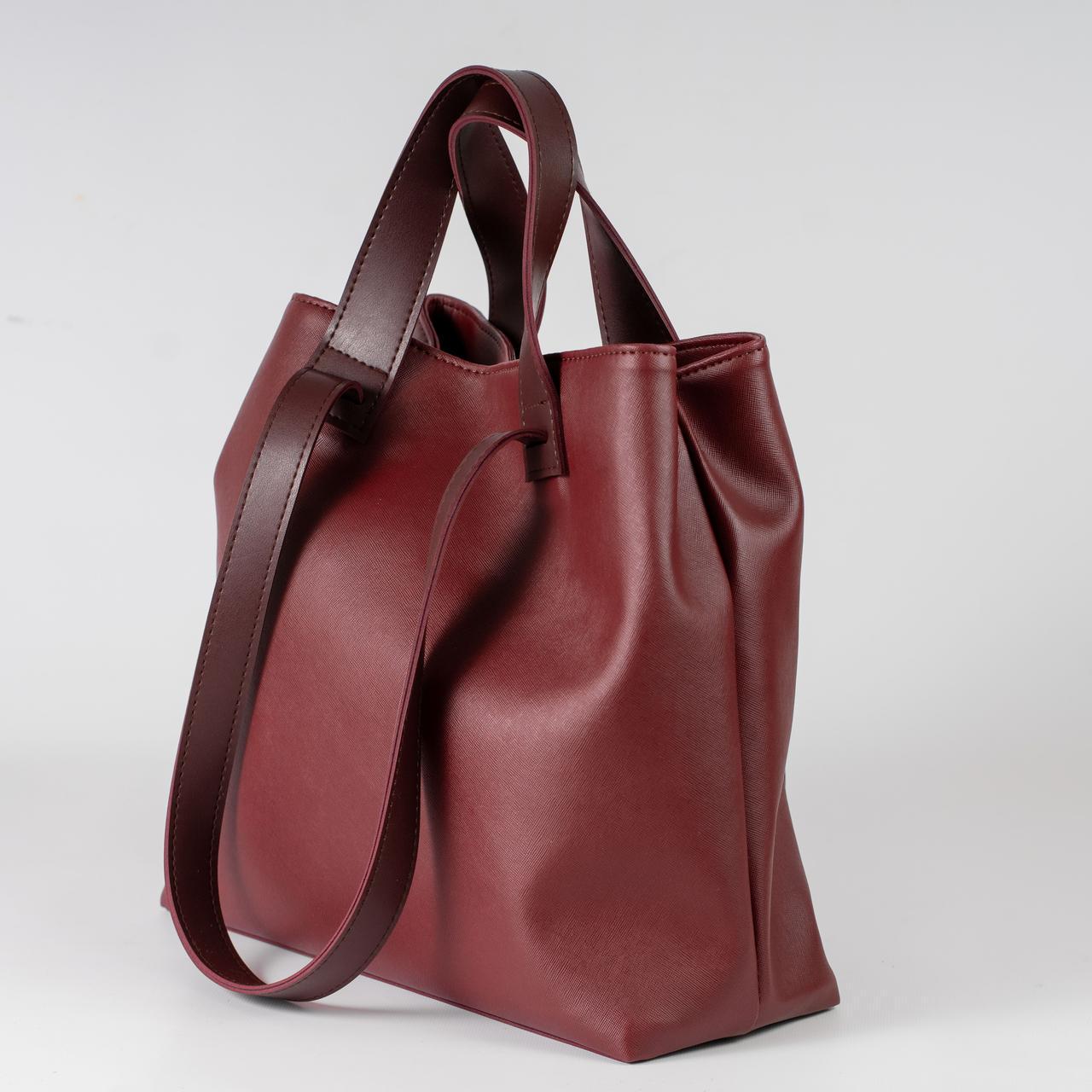 Сумка женская тоут XENIA № 29-24 Бордовый - фото 2 Сумка женская тоут XENIA № 29-24 Бордовый - фото 2