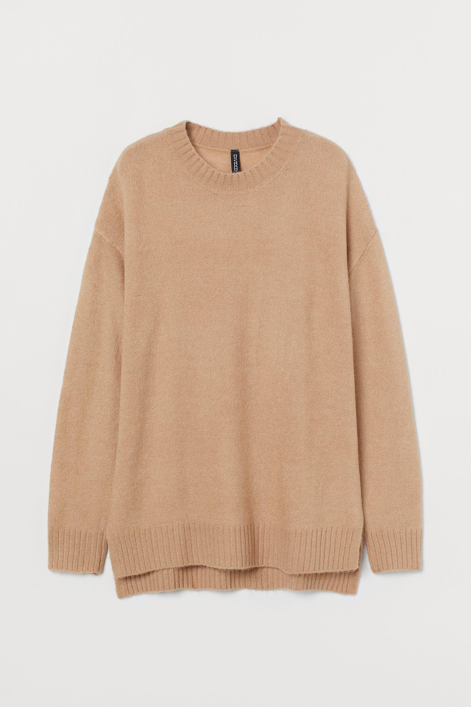 Джемпер H&M L Темно-бежевый (27038847202)