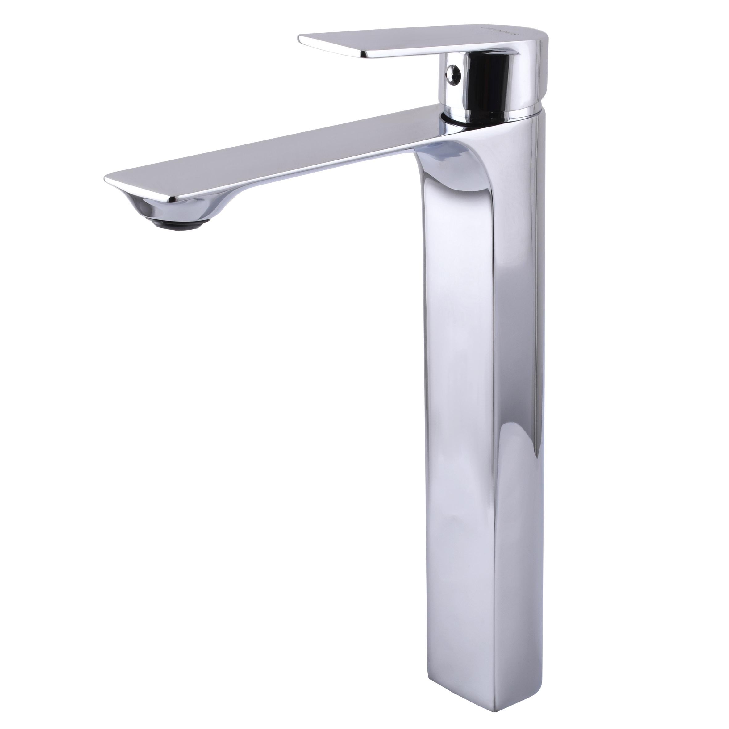 Смеситель высокий для умывальника GLux Niagara GLN-0201 Хромовый (018448)