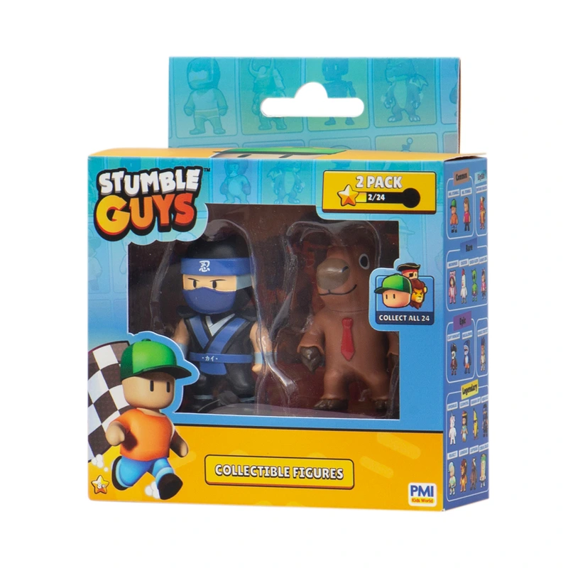 Набір колекційних фігурок STUMBLE GUYS НІНДЗЯ КАЙ І КАПІБАРА 2 фігурки 6 см
