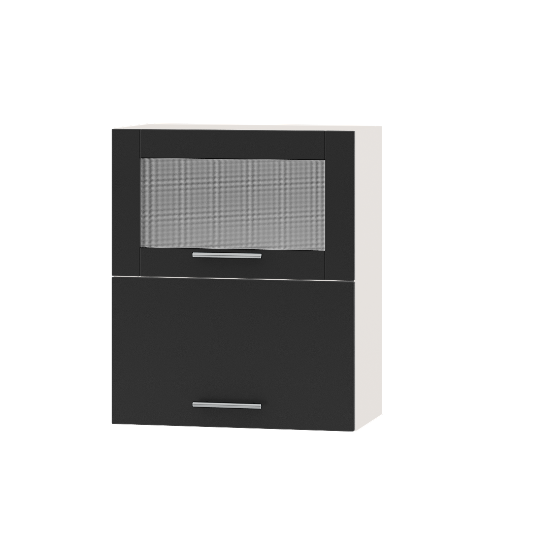 Шкаф верхний Эверест Оптима модуль Верх ВВГ14-600 60х30х72 см Антрацит/Белый (01744)